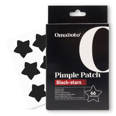 black Star Pimple Patches (66Pcs,14mm)