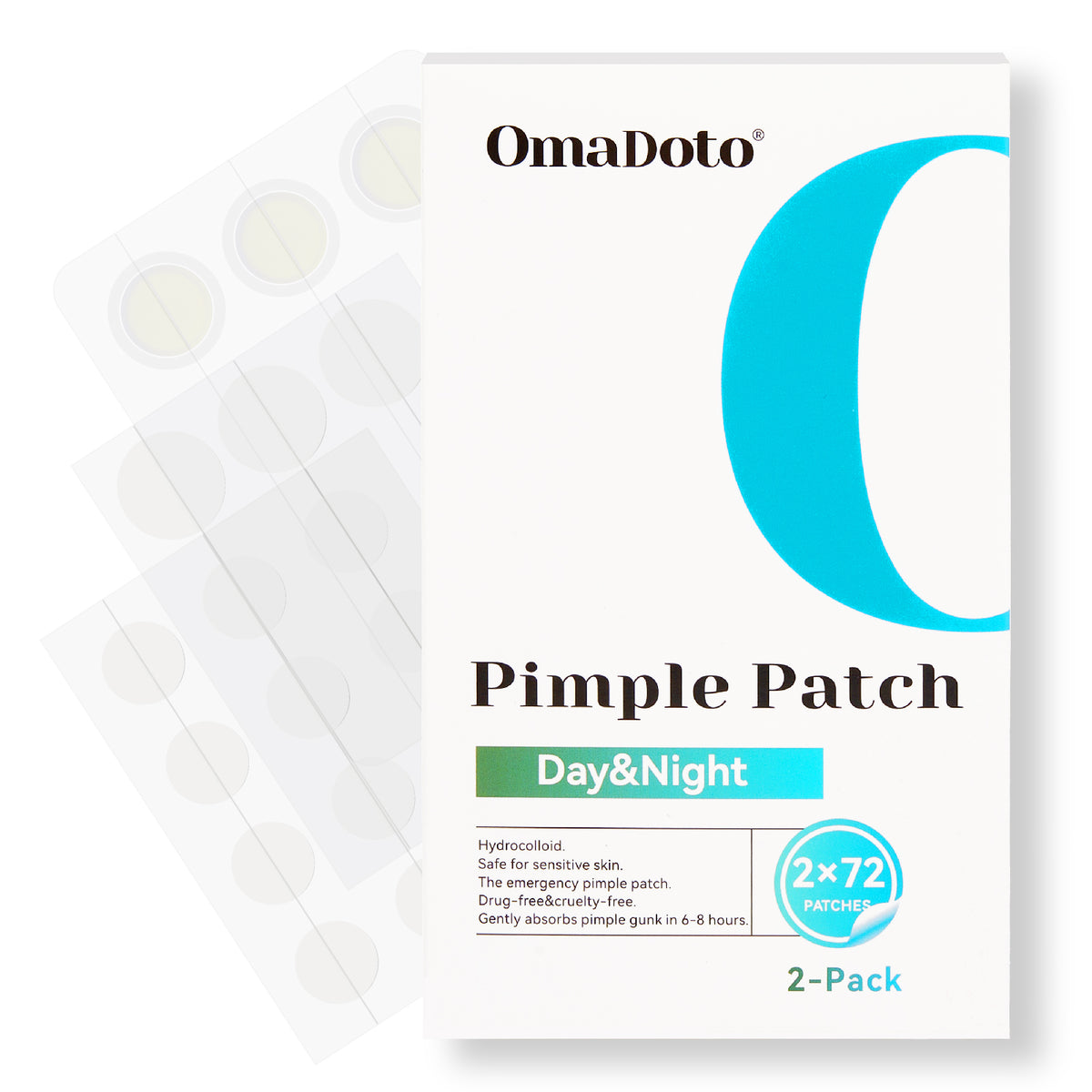 Day & Night Acne Patches Duo - Salicylic Acid Treatment (144 Count)