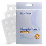 OmaDoto Invisible Pimple Patches - 12mm Hydrocolloid (72 Count) - OmaCare